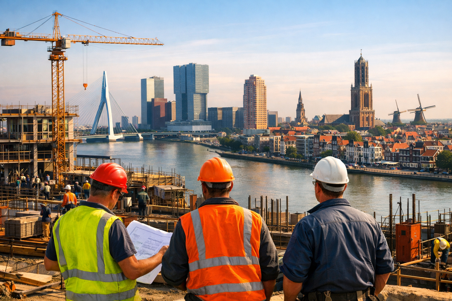 Construction work by location in the Netherlands